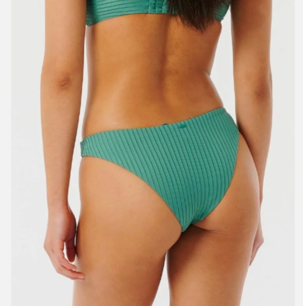 Rip Curl Ribbed Skimpy Hipster Swim Bottom Medium NWT